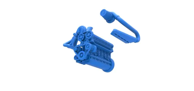 Diecast Turbo straight-six engine Scale 1:25 — Image 15 of 17