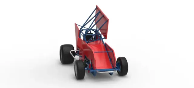 Winged Sprint car Version 2 Scale 1:25 — Фото 26 из 30
