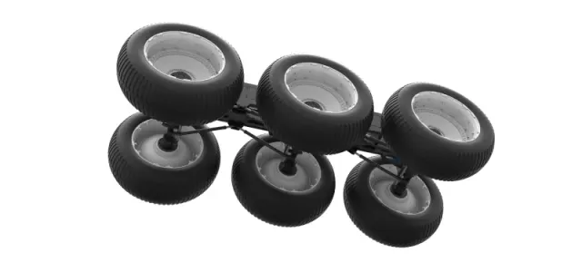 Diecast Chassis of 6x6 Monster Truck Version 3 Scale 1:25 — Фото 3 из 25