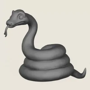 Anaconda Snake Print Ready 3D Model