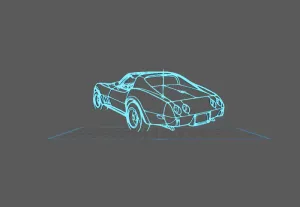 Chevrolet - Corvette C3 1976 Wall Art