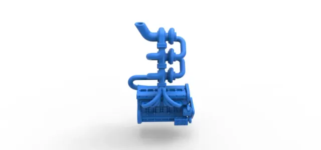 Diecast Triple Turbo straight-six engine Scale 1:25 — Фото 14 из 20