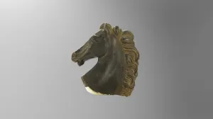 Metal Replica of Greek Horse Head