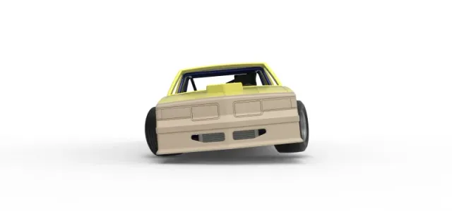 Vintage Dirt late model race car while turning Scale 1:25 — Image 7 of 30