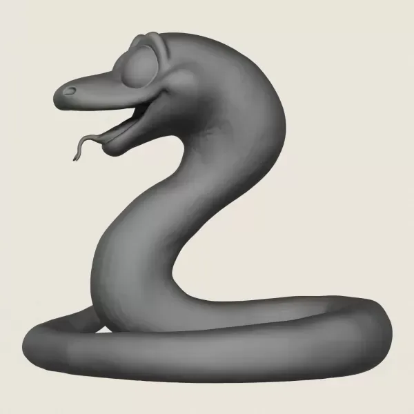 Snake Toy Print Ready 3D Model — Image 3 of 5