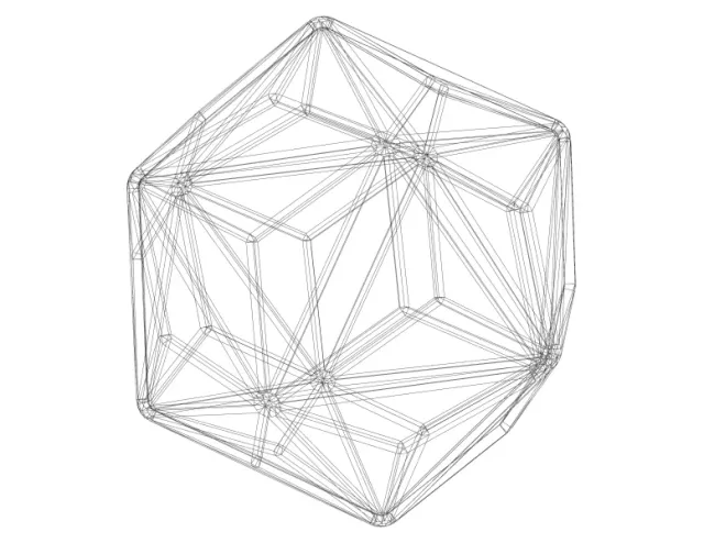 Wireframe Shape Triakis Icosahedron — Фото 5 из 6