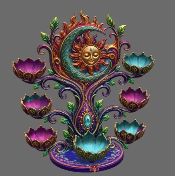 Celestial Sun and Moon Organizer STL File for 3D Print — Фото 8 из 17