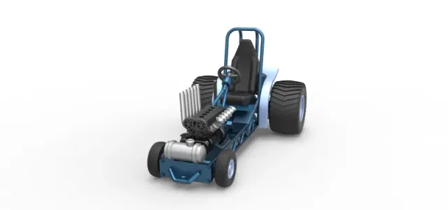 Diecast Mini Rod pulling tractor 9 Scale 1:25 — Image 3 of 31