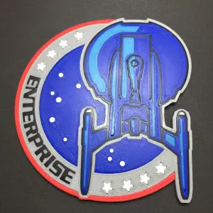 Star Trek Enterprise NX-class Patch Coaster
