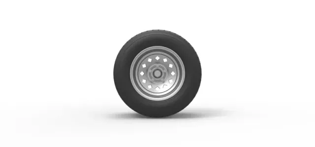 Wheel of Vintage Dirt race car V4 Scale 1:25 — Фото 5 из 12