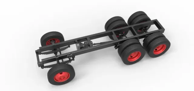 Chassis of Vintage GATR Racing Semi truck Scale 1:25 — Фото 3 из 23
