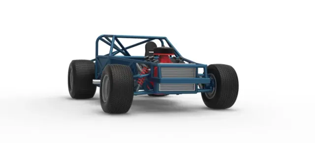Vintage Dirt late model Race car Base Scale 1:25 — Фото 27 из 29