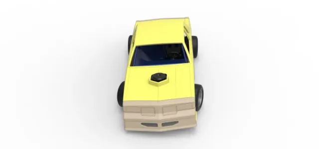 Vintage Dirt late model race car while turning Scale 1:25 — Image 8 of 30
