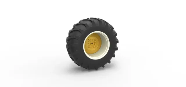 Rear wheel of Vintage Pulling tractor Scale 1:25 — Image 12 of 12