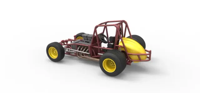 Vintage Sprint car Base Scale 1:25 — Фото 12 из 30