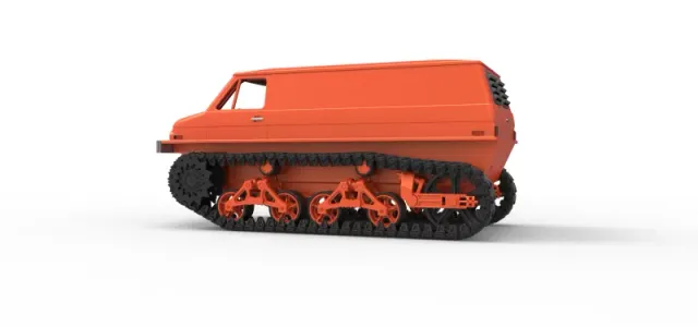 Vintage Monster tank Version 3 Scale 1:25 — Image 10 of 31