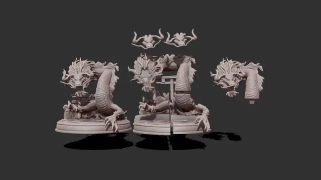 3D Printed Kaido One Piece Figure — Image 7 of 8