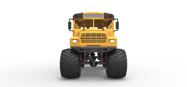 Vintage School bus Monster Truck Scale 1:25 — Фото 7 из 26