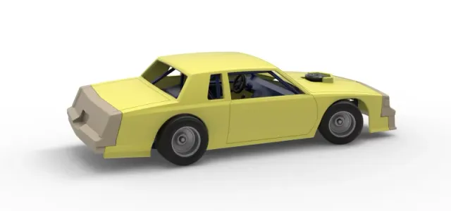 Vintage Dirt late model race car while turning Scale 1:25 — Image 20 of 30
