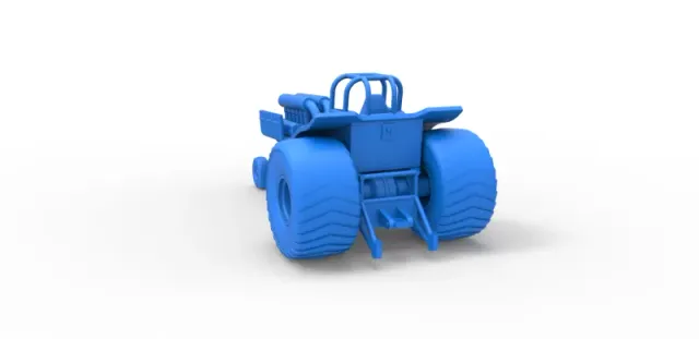 Diecast Mini Rod pulling tractor with V12 engine Scale 1 to 25 — Фото 22 из 31