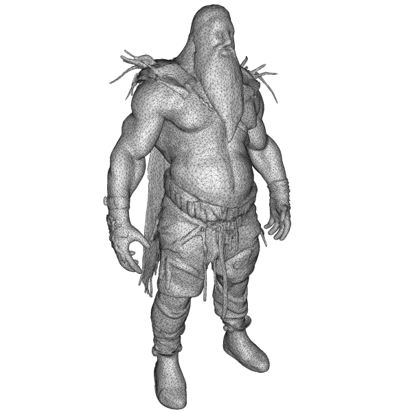 Fantasy Dwarf Warrior Pack – Fantasy Character Model Kitbash — Image 7 of 16