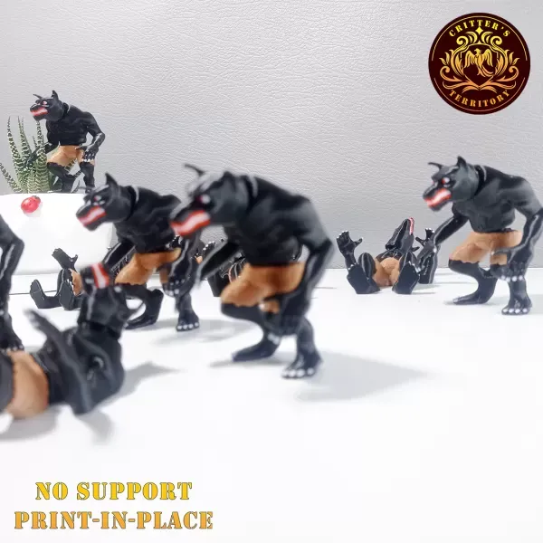 Flexi Mini Werewolf | Halloween Special | No support | Print in — Image 5 of 5