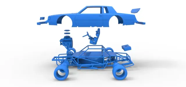 Diecast vintage Asphalt Modified stock car Scale 1:25 — Фото 28 из 31