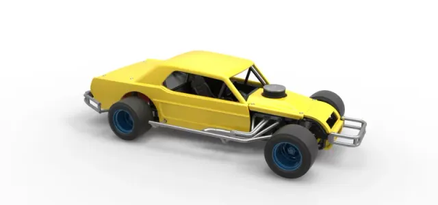 Vintage Asphalt Modified stock car V8 Scale 1:25 — Фото 24 из 30