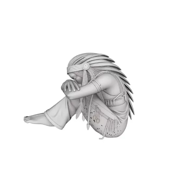 Apache Warrior Man 3D Model — Image 3 of 6