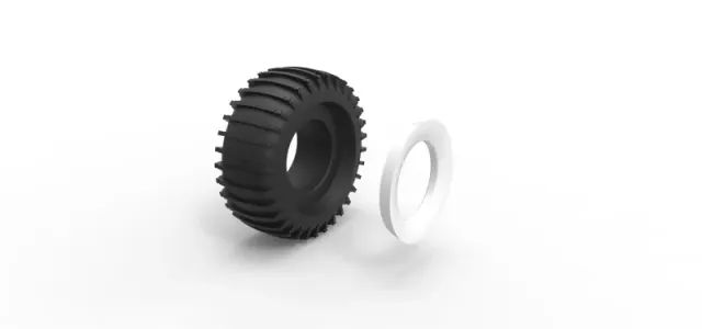 Diecast Whitewall Trom tire Scale 1:25 — Фото 9 из 12