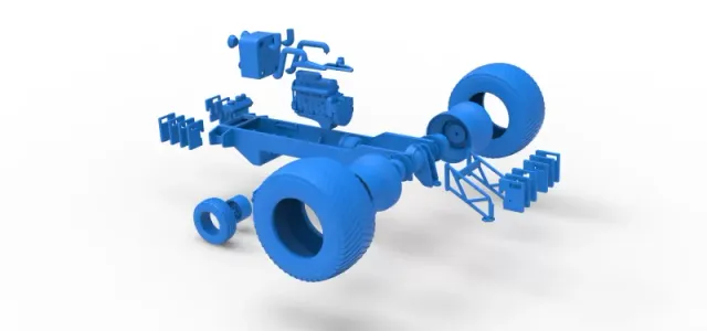 Pro Stock Pulling Tractor Base Scale 1:25 — Image 17 of 18