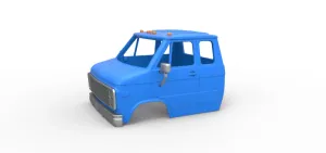 Shell of Vintage Transporter truck Version 2 Scale 1:25