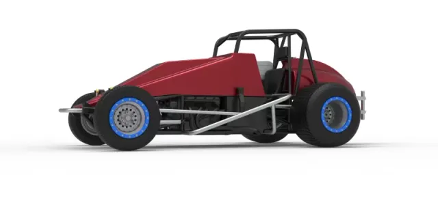 Vintage Dirt Silver Crown Car Scale 1:25 — Image 2 of 30