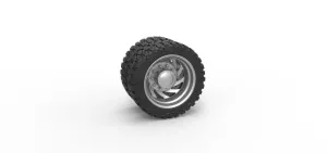 Diecast Rear semi wheel for pickup Version 24 Scale 1:25