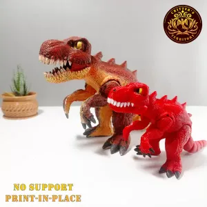 FLEXI T-REX WITH MOVABLE JAW | ALMOST PRINT IN PLACE | NO SUPPOR