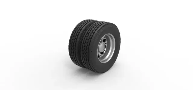 Diecast Rear custom wheel of semi truck Version 23 Scale 1:25 — Фото 2 из 12