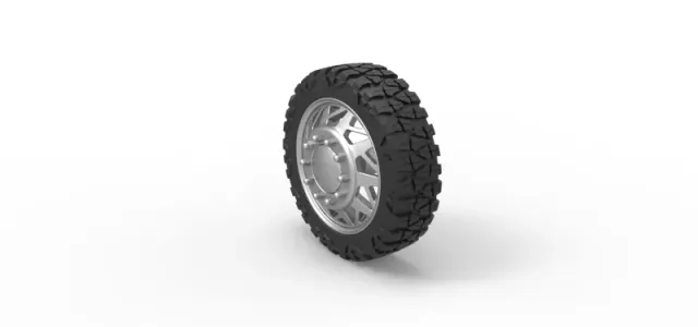 Diecast Front semi wheel for pickup Version 14 Scale 1:25 — Фото 7 из 11