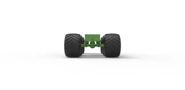 Diecast old school monster truck chassis 6x6 Scale 1:25 — Фото 11 из 31