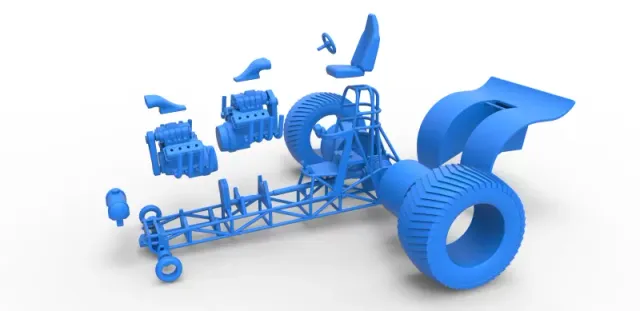 Diecast Pulling tractor with 2 engines V8 Version 4 Scale 1:25 — Фото 25 из 31