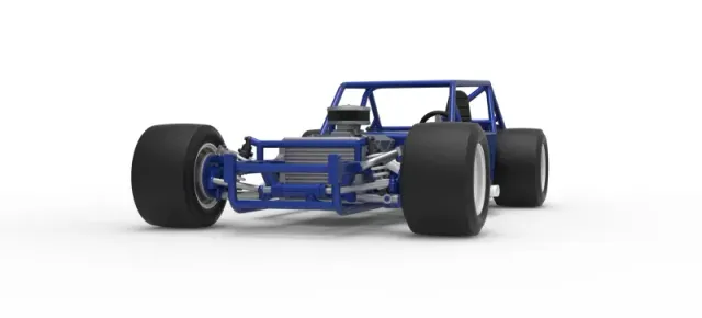 Vintage Asphalt Modified stock car Base V6 Scale 1:25 — Фото 6 из 30