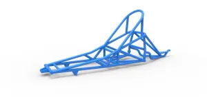 Frame of old school Front engine dragster Version 6 Scale 1:25