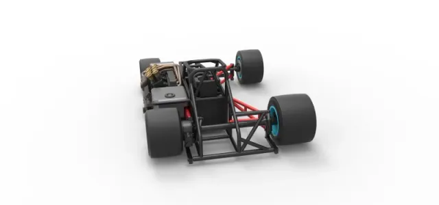 Supermodified front engine race car Base Version 2 Scale 1:25 — Фото 14 из 31