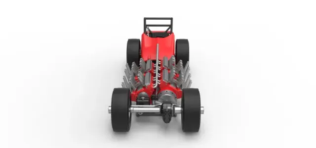 Vintage AWD Dragster Version 2 Scale 1:25 — Фото 8 из 30
