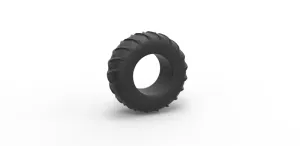 Diecast old school pulling tractor rear tire Scale 1:25