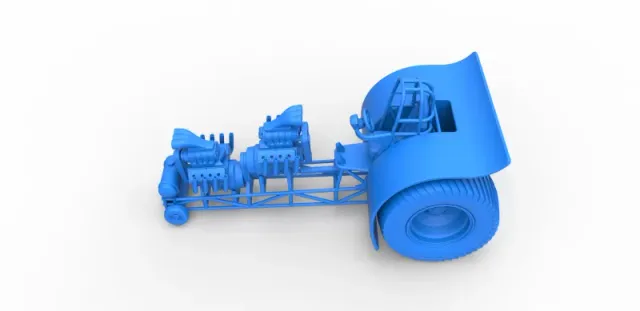 Diecast Pulling tractor with 2 engines V8 Version 4 Scale 1:25 — Фото 20 из 31