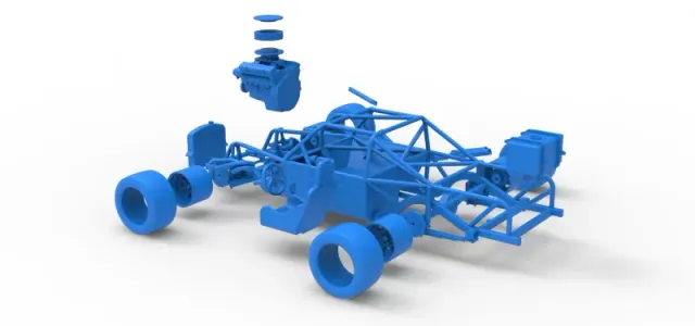 Vintage Asphalt Modified stock car Base V7 Scale 1:25 — Image 23 of 24