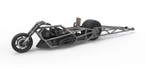Top fuel dragster motorcycle Base Scale 1:25
