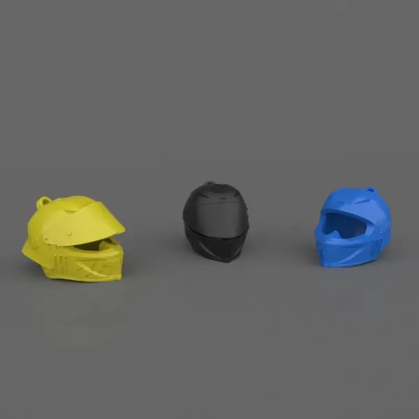 MotoGP Champion Valentino Rossi Helmet 3D Print Model — Image 3 of 8