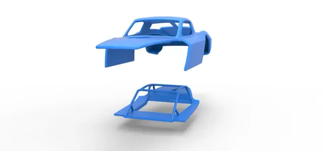 Shell of Vintage Asphalt Modified stock car V2 Scale 1:25 — Фото 19 из 22