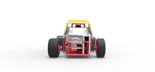 Vintage Dirt Modified stock car Version 7 Scale 1:25 — Image 7 of 27